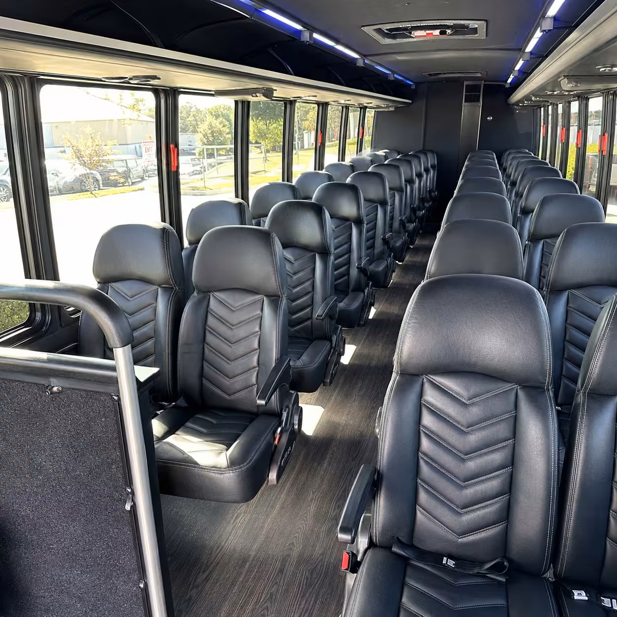 15 35 passenger minibus interior